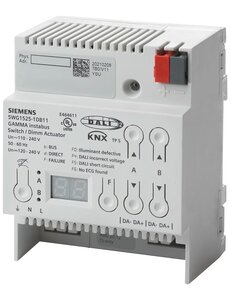 Siemens N 525D11 Switch/dim actuator, 2x DALI Broadcast