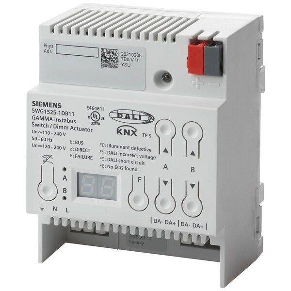 Siemens N 525D11 Actuador de conmutación/regulación, 2x DALI Broadcast