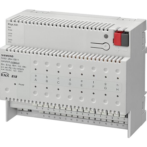 Siemens Entrada bin. KNX | 8x AC/DC 12...230 V e 8x entradas sem pot. N 264E11