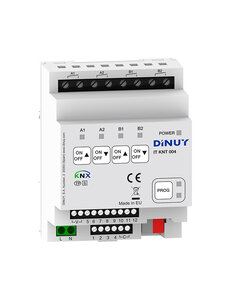 Dinuy DINUY IT KNT 004 Attuatore a 4 canali di commutazione/tapparella con 12 ingressi