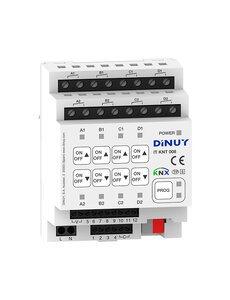 Dinuy DINUY IT KNT 008    8-channel switching/blind actuator with 12 inputs