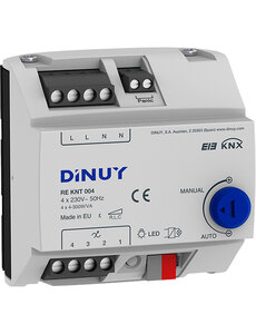 Dinuy DINUY RE KNT 0004 Actionneur de gradation universel 4 canaux RLC+LED