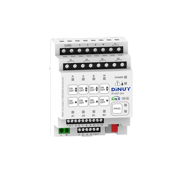 Dinuy DINUY IR KNT 044  4-channel switch actuator/dimmer RGBW and 12 inputs