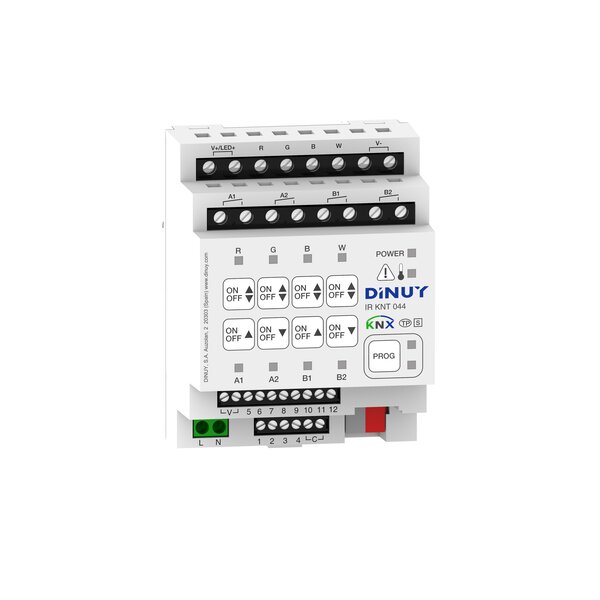 Dinuy DINUY IR KNT 044 4-channel switch/dimmer RGBW, and 12 inputs