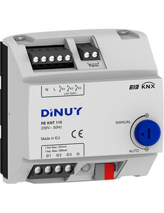Dinuy DINUY RE KNT 110 Variateur KNX 1/10V 3 canaux (Rail DIN)