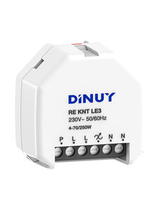 Dinuy DINUY RE.KNT.LE3      1-channel RLC+LED dimming actuator with 4 inputs