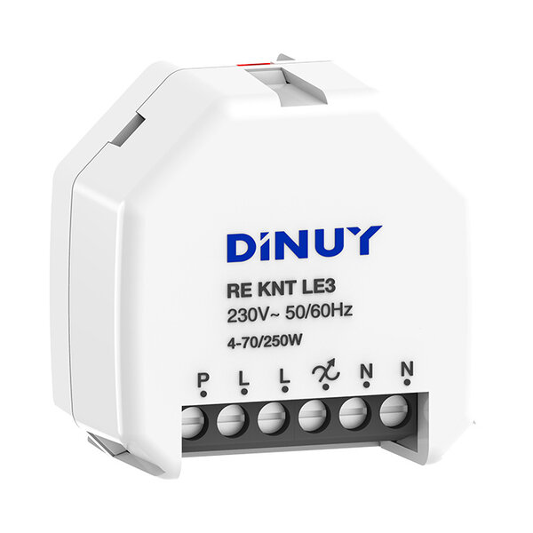 Dinuy DINUY RE.KNT.LE3      1-channel RLC+LED dimming actuator with 4 inputs