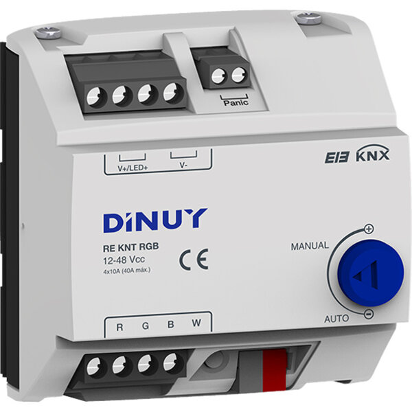 Dinuy DINUY RE.KNT.RGB  Dimmer KNX LED 12-48V 4 kanalen 5A RGBW (DIN rail)