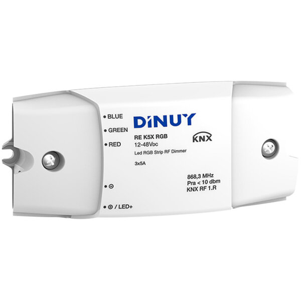 Dinuy DINUY RE.K5X.RGB Dimmer sem fio KNX-RF S-Mode para fitas de LED RGB