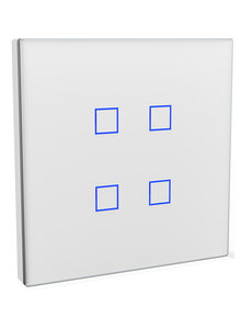 Dinuy DINUY PU.KNT.008 Laüka capacitieve witte sensor 4 knoppen & chromen frame