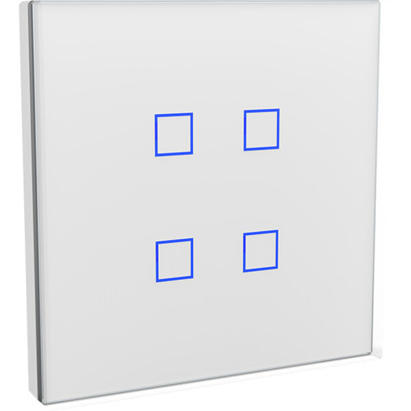 Dinuy DINUY PU.KNT.008 Laüka capacitieve witte sensor 4 knoppen & chromen frame