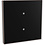Dinuy DINUY PU KNT 102 LaükaDot interruttore capacitivo nero con 2 pulsanti & cornice in rame