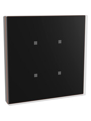 Dinuy DINUY PU KNT 104 LaükaDot capacitieve zwarte schakelaar 4 knoppen & koperen frame