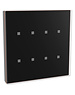 Dinuy DINUY PU KNT 108 LaükaDot capacitieve zwarte schakelaar 8 knoppen & koperen frame