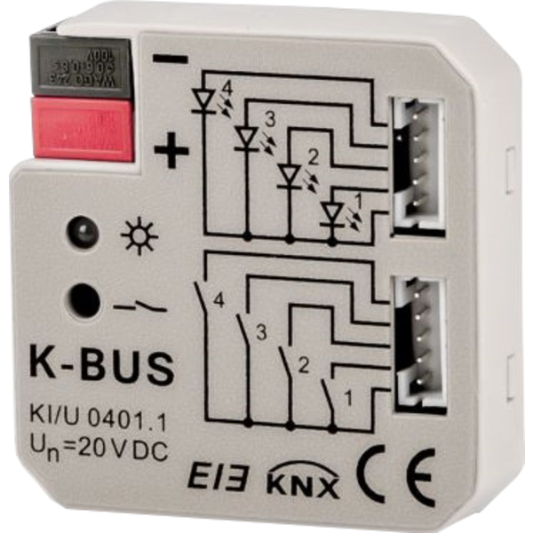 GVS Videostar GVS KI/U 04.01.1 KNX push-button interface | 4-fold potential-free