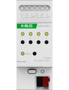 GVS Videostar KNX Multifunctionele Actuator 4-voudig, 6A (Secure)