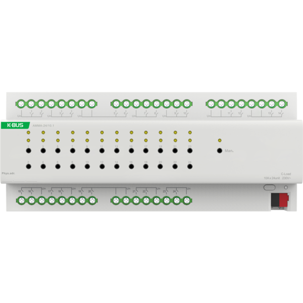 GVS Videostar KNX Multi-function Aktor 24 voudig  10A (Secure)