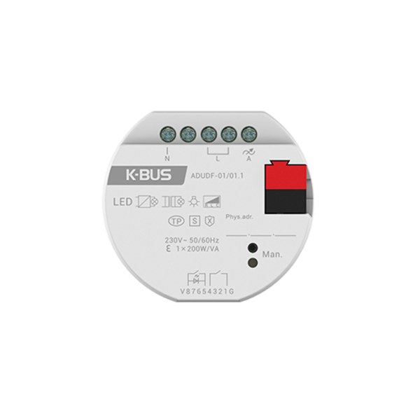 GVS Videostar Universele dimactor 200W, inbouw, 1-voudig (KNX-Secure)