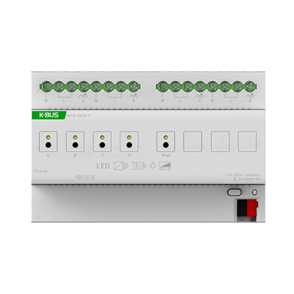 GVS Videostar KNX Universal Dimmer Actuator | 4-channel, KNX Secure (10-300-1000W)