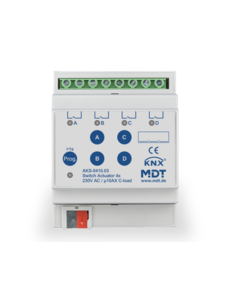 MDT Actionneur de Commutation 4 Canaux AKS Standard 10A C-Load