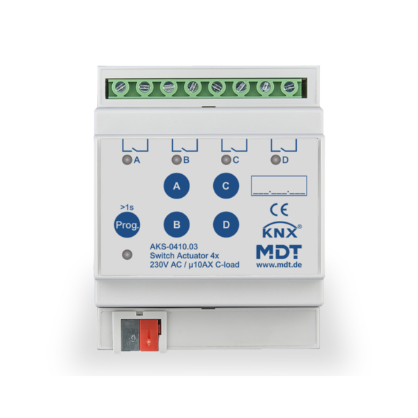 MDT Actionneur de Commutation 4 Canaux AKS Standard 10A C-Load