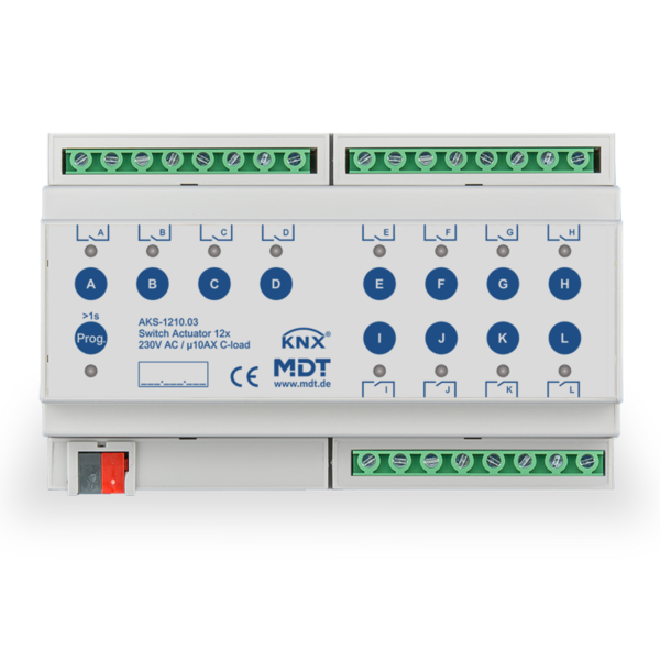 MDT Atuador de comutação 12 canais AKS Standard 10A C-Load