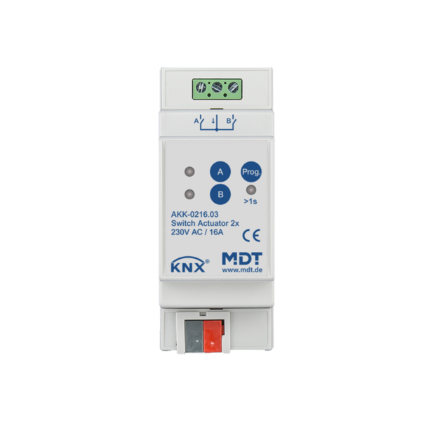 MDT Attuatore di Commutazione a 2 Vie AKK Compatto 16A 230Vac
