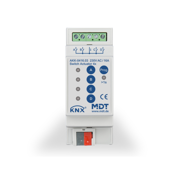 MDT Actionneur de commutation 4 voies AKK compact 16A 230Vac