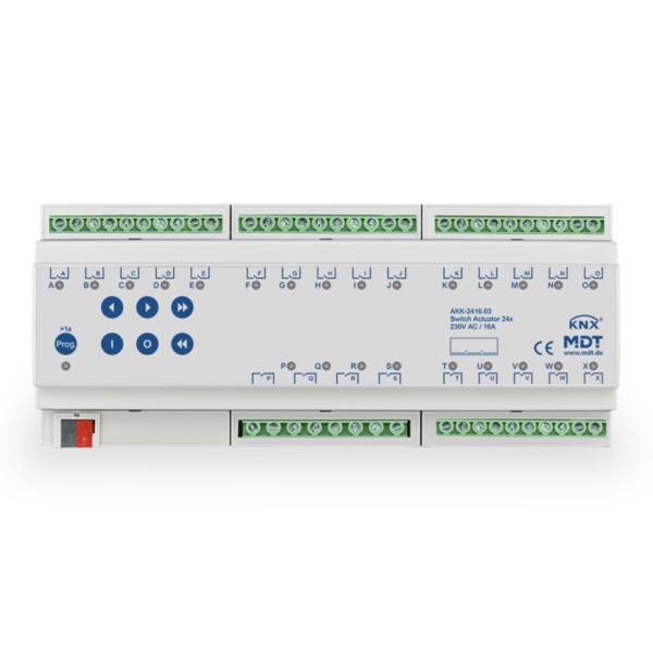 MDT Actionneur de commutation 24 voies AKK compact 16A 230Vac
