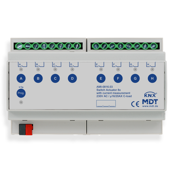 MDT Act. commut. 8 plis AMI, mesure courant 16/20AC-charge 200µF
