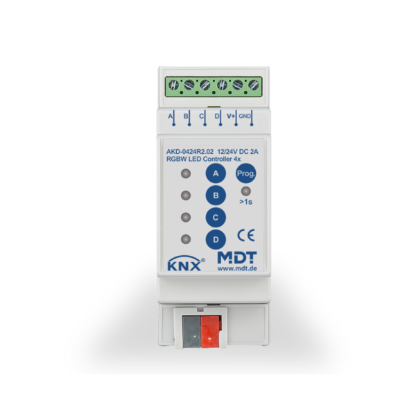 MDT Controller LED a 4 canali 2/4A, 12/24V CV LED RGBW, TW