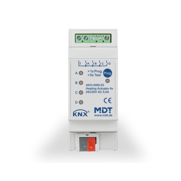 MDT 4 fold Heating Actuator to control electrothermic valve drives 24-230VAC