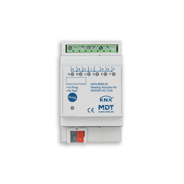MDT Actionneur 6 voies pour vannes électrothermiques 24-230VAC