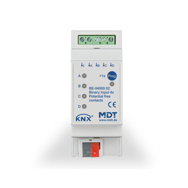 MDT 4x Binary Inputs 2TE, for pot.free contacts