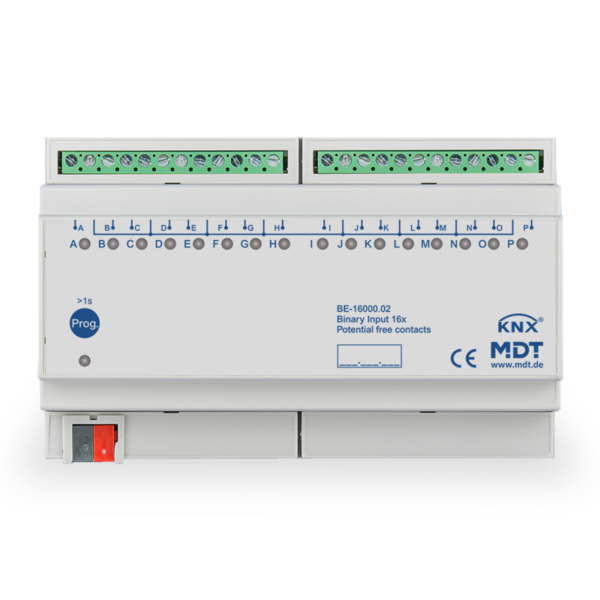 MDT 16x Binary Inputs 8TE, for pot.free contacts