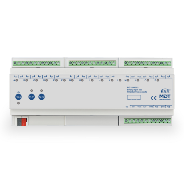 MDT 32x Entradas Binárias 12TE, para contatos sem potencial