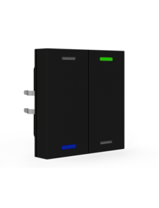 MDT Tastsensor Lite 55, 2-fach schwarz matt