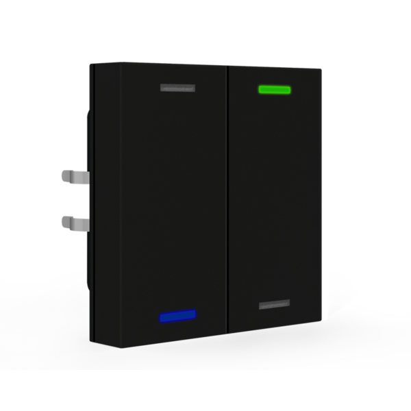 MDT Push-button Lite 55, 2-fold black matte