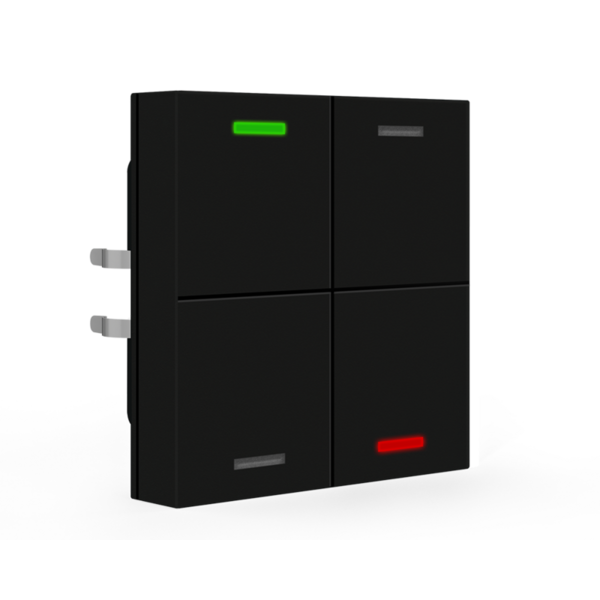 MDT Tastsensor Lite 55, 4-fach schwarz matt