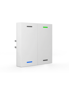 MDT Push-button Lite 55, 2-fold pure white gloss