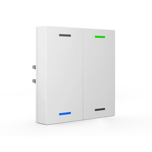 MDT Push-button Lite 55, 2-fold pure white gloss
