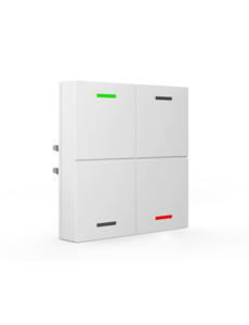 MDT Push-button Lite 55, 4-fold, Pure white gloss