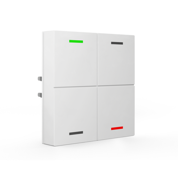 MDT Push-button Lite 55, 4-fold, Pure white gloss