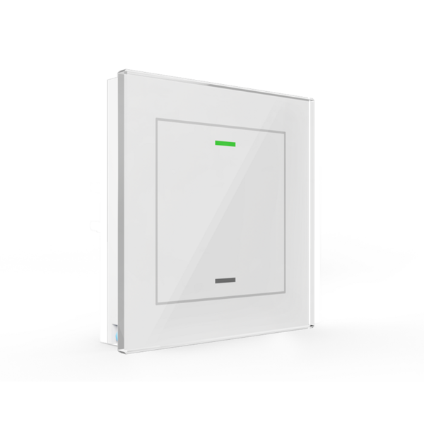 MDT Glass Push-button II Lite 1-fold with temp.sensor