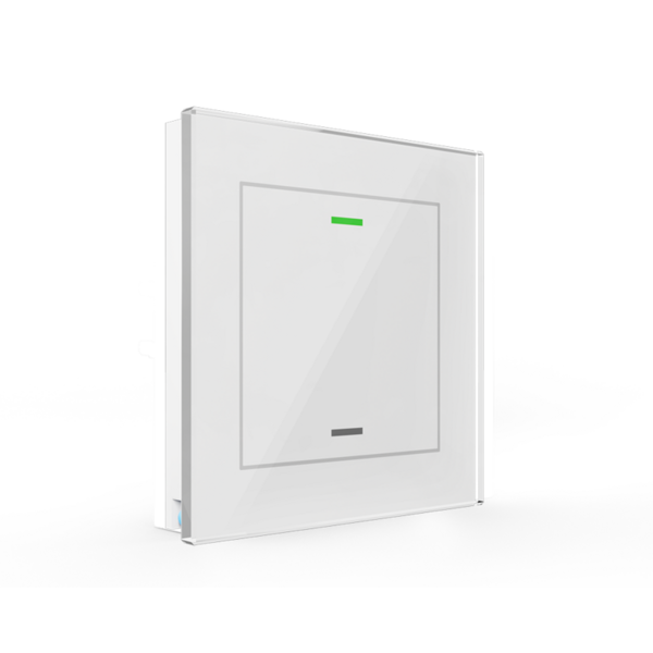 MDT Glass Push-button II Lite 1-plegado con sensor de temperatura