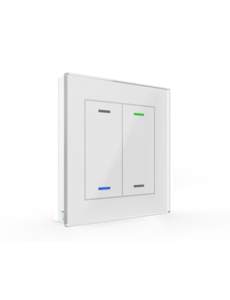 MDT Glass Push-button II Lite2-voudig met temp.sensor