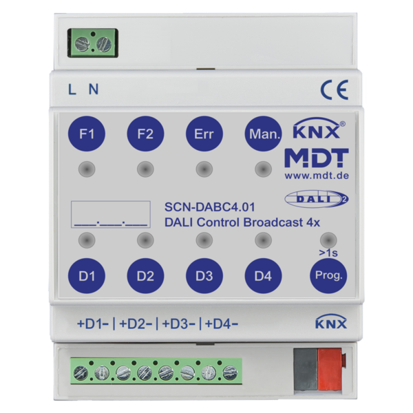 MDT DALI Control Broadcast Gateway 4 DALI outputs