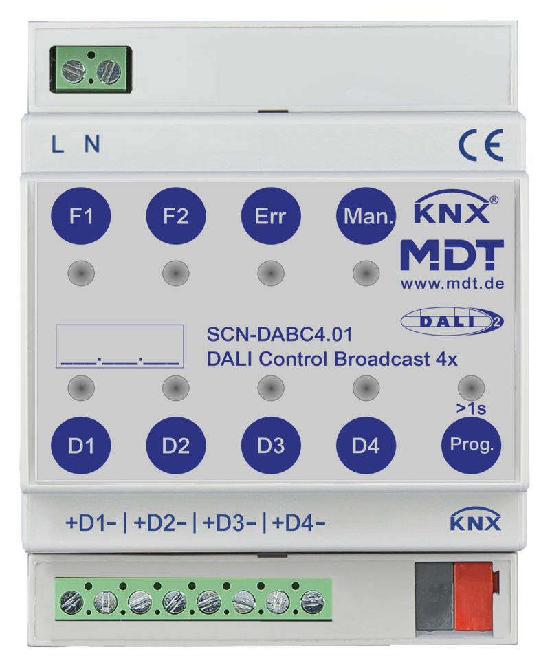 MDT - DALI Control Broadcast Gateway - KNXwarehouse.com