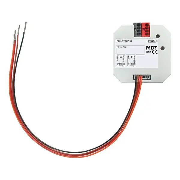 MDT 2-fold temperature controller for PT1000 flush-mounted device