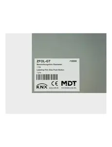 MDT Labeling foil for Glass Push Button Plus | Standard